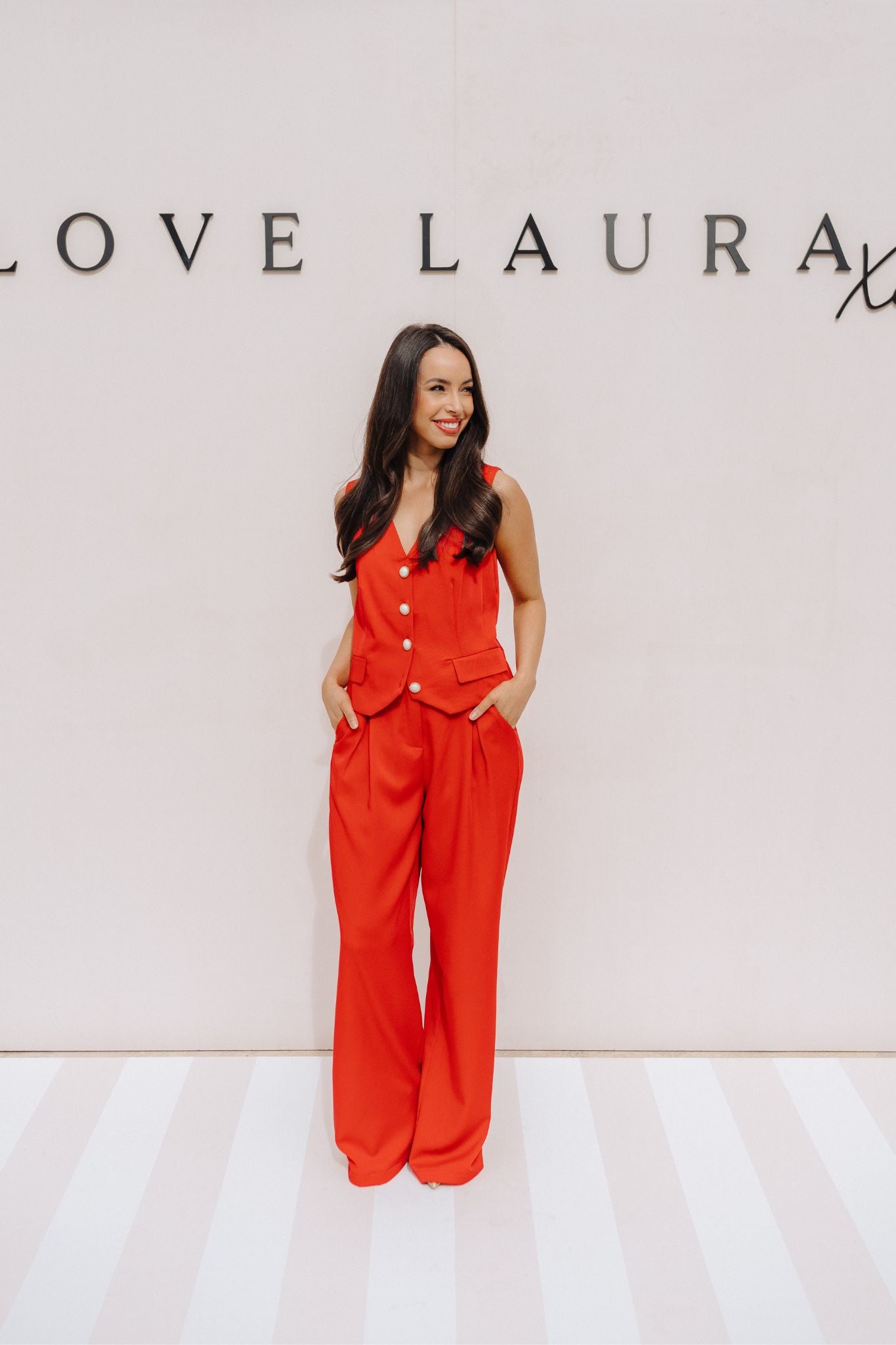 Love Laura Forever Trouser In Red