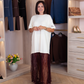 Love Laura Contrast T-Shirt Dress In Neutral