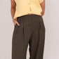 Willow Wide Leg Trousers In Khaki