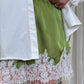 Elsa Lace Trim Shorts In Green
