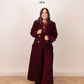 Love Laura Structured Coat In Bordeaux