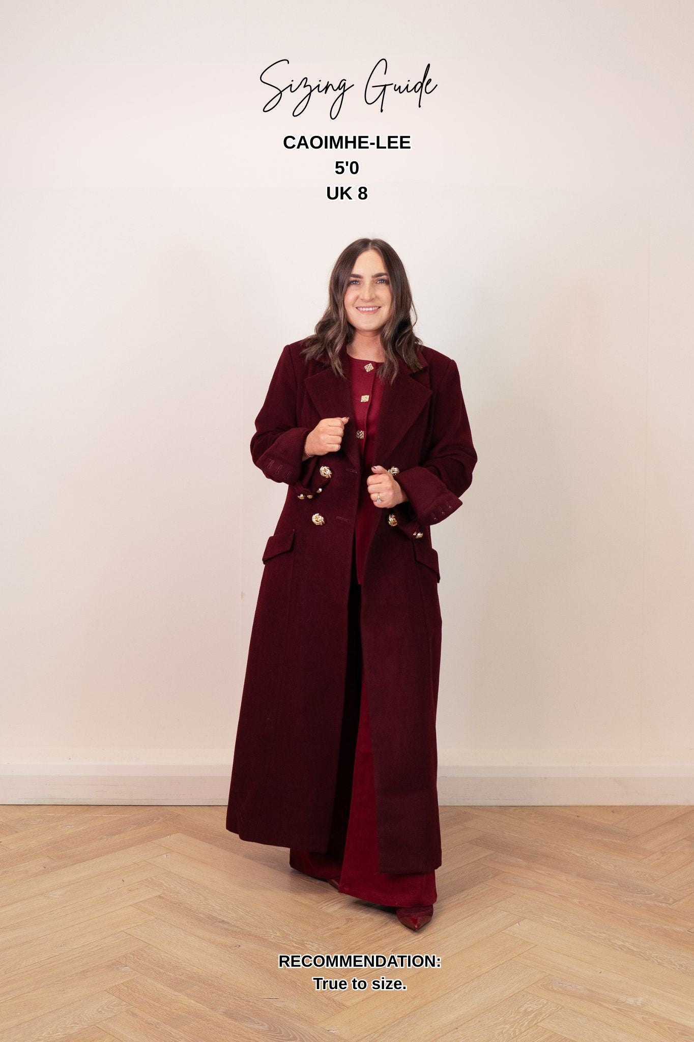Love Laura Structured Coat In Bordeaux