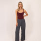 Willow Wide Leg Trousers In Grey