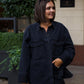 Love Laura Denim Shacket In Black Wash