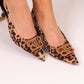 Izzy Buckle Slingback In Leopard