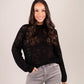 Holly Lace Effect Jumper In Black