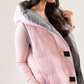 Love Laura Reversible Gilet In Grey & Pink