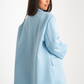 Elsa Oversize Pinstripe Blazer In Blue