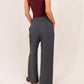 Willow Wide Leg Trousers In Grey