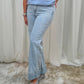 Love Laura Turn Up Jeans In Light Wash