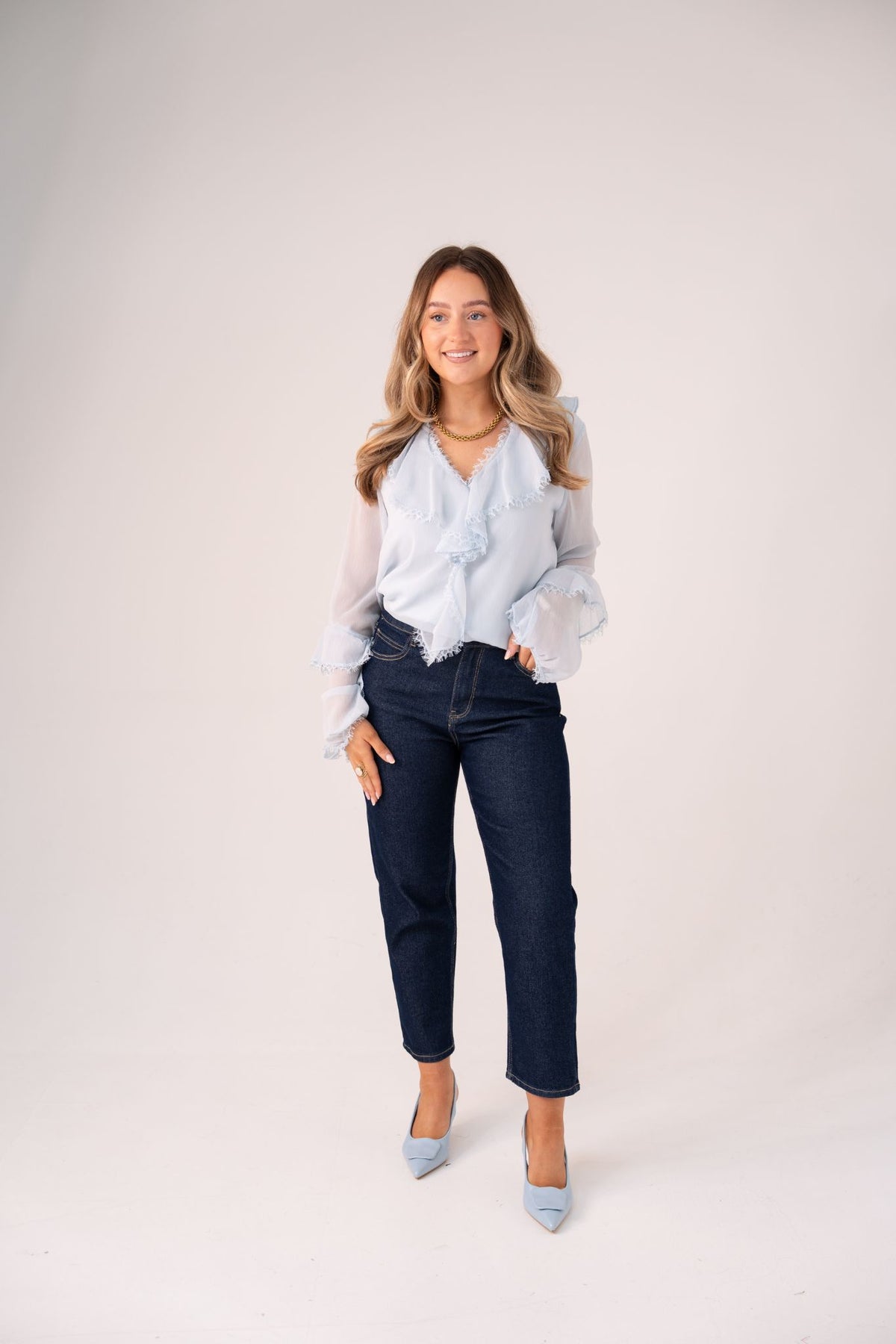 Love Laura Mom Jeans In Indigo