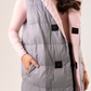 Love Laura Reversible Gilet In Grey & Pink
