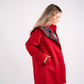 Love Laura Trench Coat With Scarf In Red