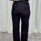 Love Laura Turn Up Jeans In Dark Wash