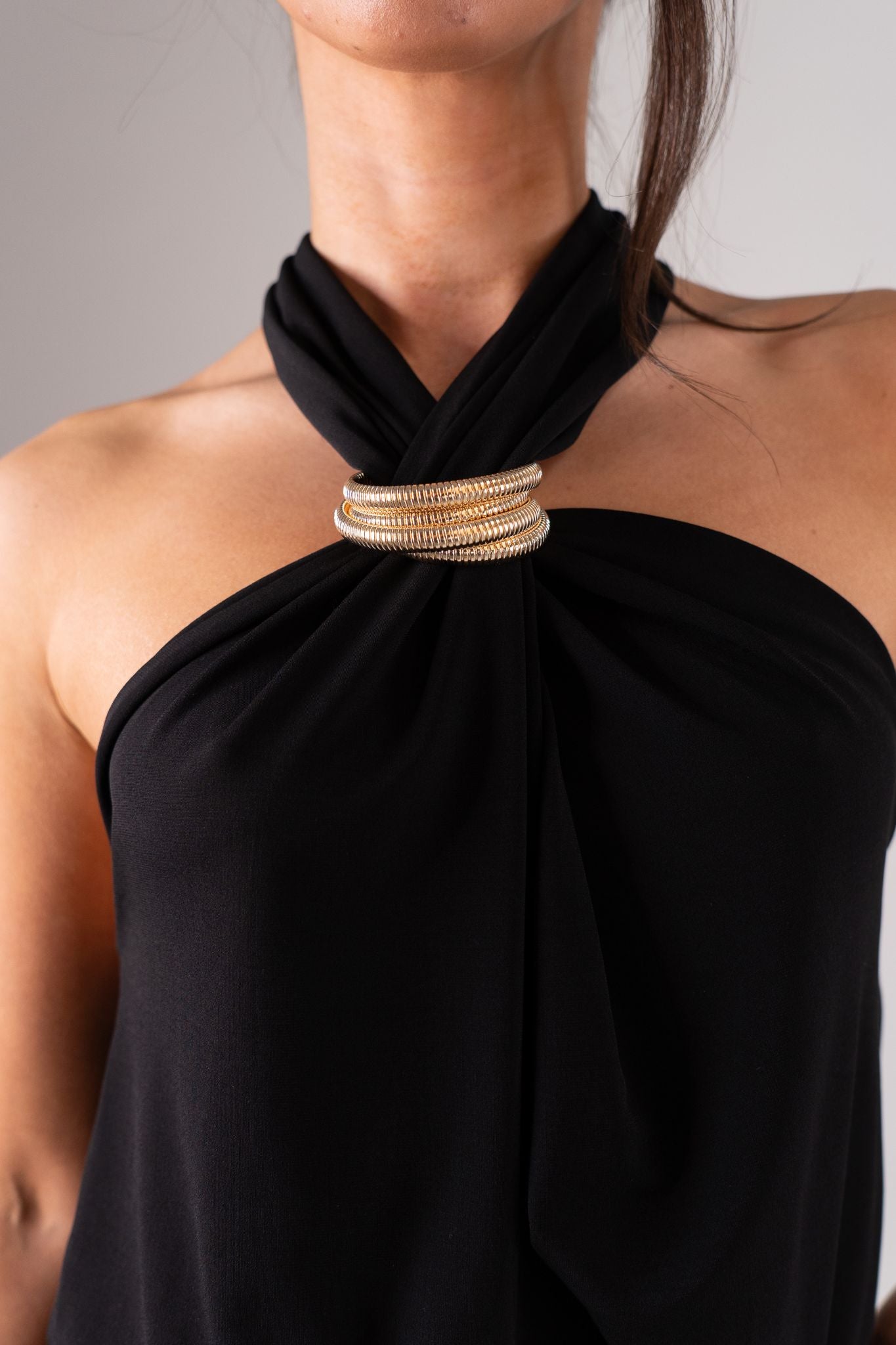 Alana Halter Jumpsuit In Black