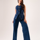 Love Laura Wide Leg Jeans In Dark Wash