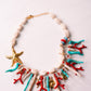 Olive Statement Coral Necklace In Multi