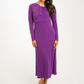 Celine A-Line Dress In Purple