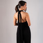 Alana Halter Jumpsuit In Black
