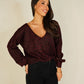 Kendra Leopard Print Jumper In Bordeaux