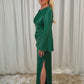 Alana Keyhole Back Dress In Green