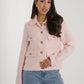 Arabella Tweed Blazer In Pink