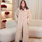 Love Laura Longline Faux Fur Coat In Beige