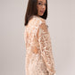 Alana Embroidered Mesh Shirt In Neutral