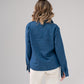 Ally Frill Collar Shirt In Denim