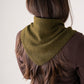 Ally Knit Neck Scarf In Khaki