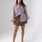 Ally Pinstripe Shirt In Camel