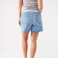 Ally Scallop Trim Shorts In Denim