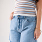 Ally Scallop Trim Shorts In Denim
