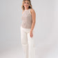 Ally Stripe Vest Top In Neutral