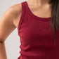 Ally Vest Top In Bordeaux