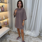 Kiera T-Shirt Dress In Chocolate
