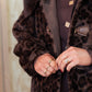 Love Laura Faux Fur Coat In Leopard Print
