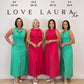 Love Laura Pinstripe Shirt Dress In Mint