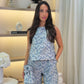 Frankie Floral Bag In Blue Mix