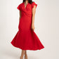 Becca Knot Front Dress In Red
