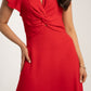 Becca Knot Front Dress In Red