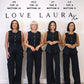 Love Laura Wide Leg Jeans In Black Wash