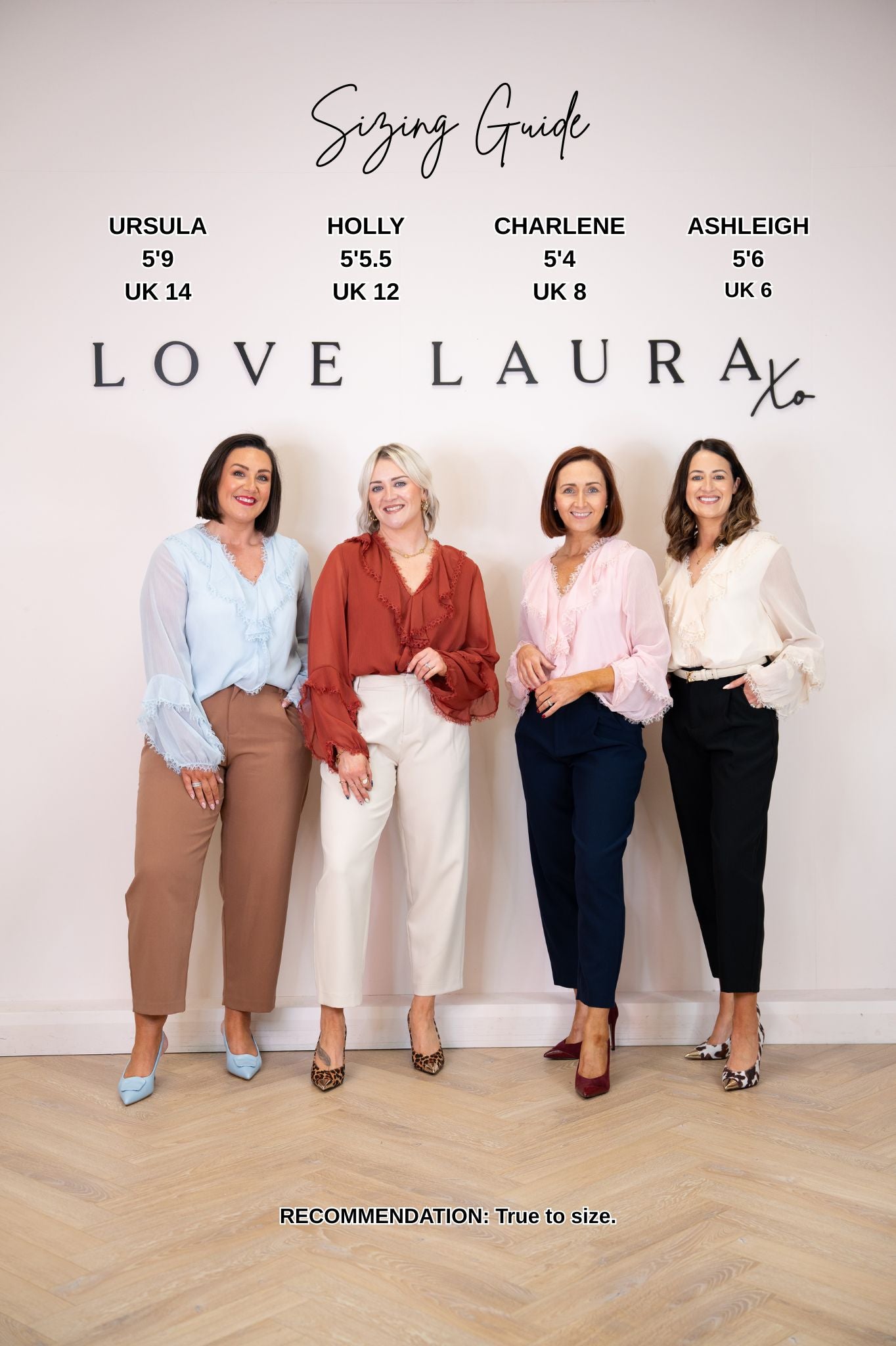 Love Laura Ruffle Blouse In Blue