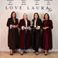 Love Laura Structured Coat In Bordeaux