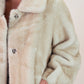 Love Laura Longline Faux Fur Coat In Beige