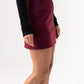Caitlyn Belted Skort In Burgundy