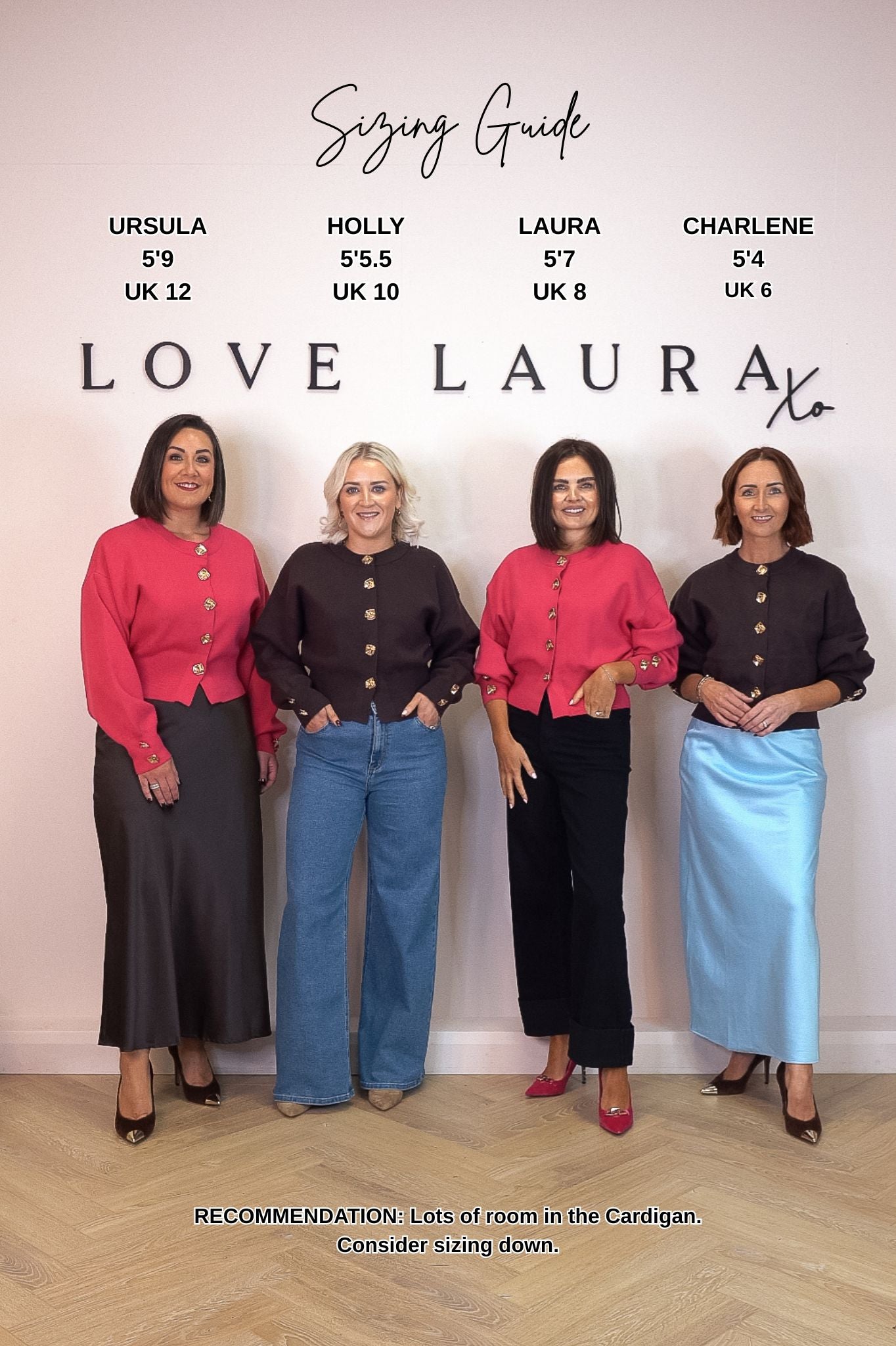 Love Laura Cardigan In Pink