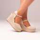Cathy Closed Toe Wedges In Neutral