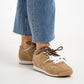 Cathy Double Laced Trainers In Camel