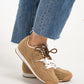 Cathy Double Laced Trainers In Camel